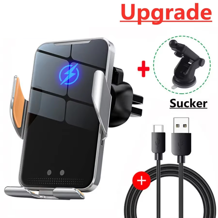 Wireless Car Charger Mount Fast Charging - شاحن سيارة لاسلكي مغناطيسي، حامل هاتف