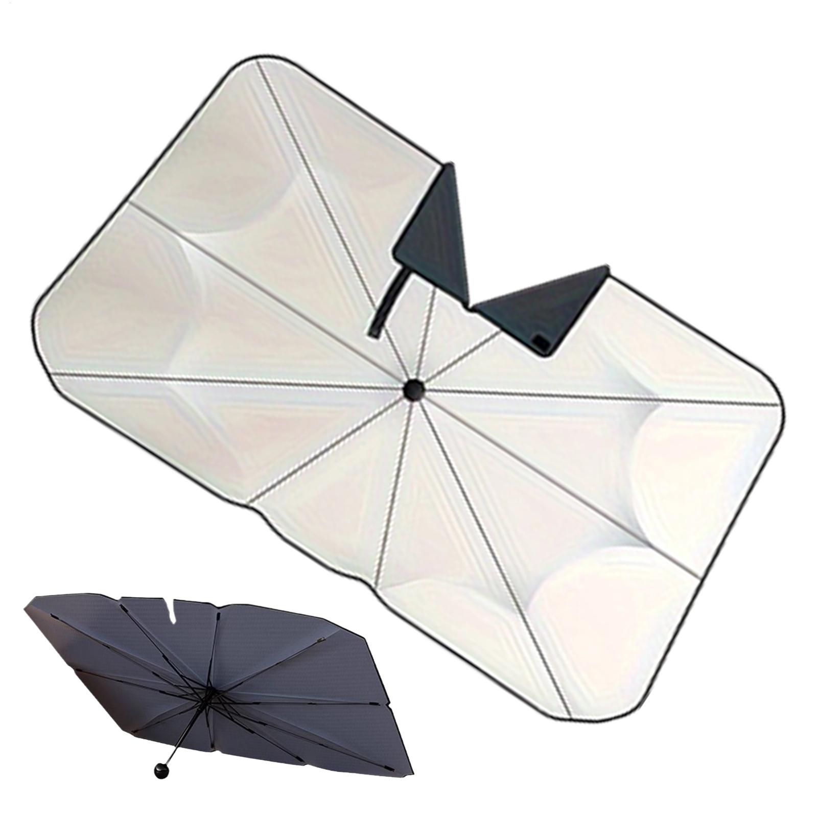 Car Sunshade Windshield Umbrella Foldable - مظلة شمسية محمولة للسيارة للزجاج الأمامي،
