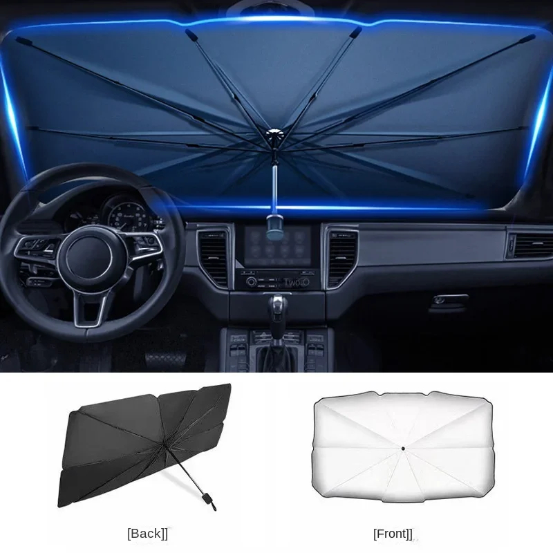 مظلة شمسية قابلة للطي متعددة ا - مراجعة Car Sunshade Windshield Umbrella Foldable وسعره