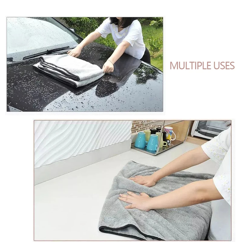 منشفة من الألياف الدقيقة ملحقا - مراجعة Microfiber Car Drying Towel Super Absorbent وسعره