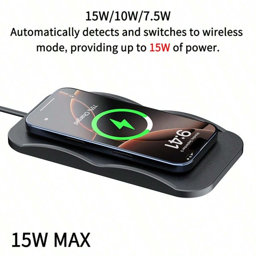 شاحن لاسلكي للسيارة بتصميم مرب - مراجعة Wireless Car Charger Mount Fast Charging وسعره