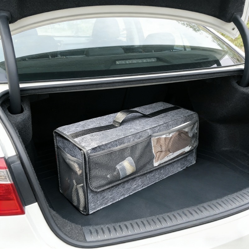 منظم صندوق السيارة من اللباد م - مراجعة Car Trunk Organizer Foldable Storage Box وسعره