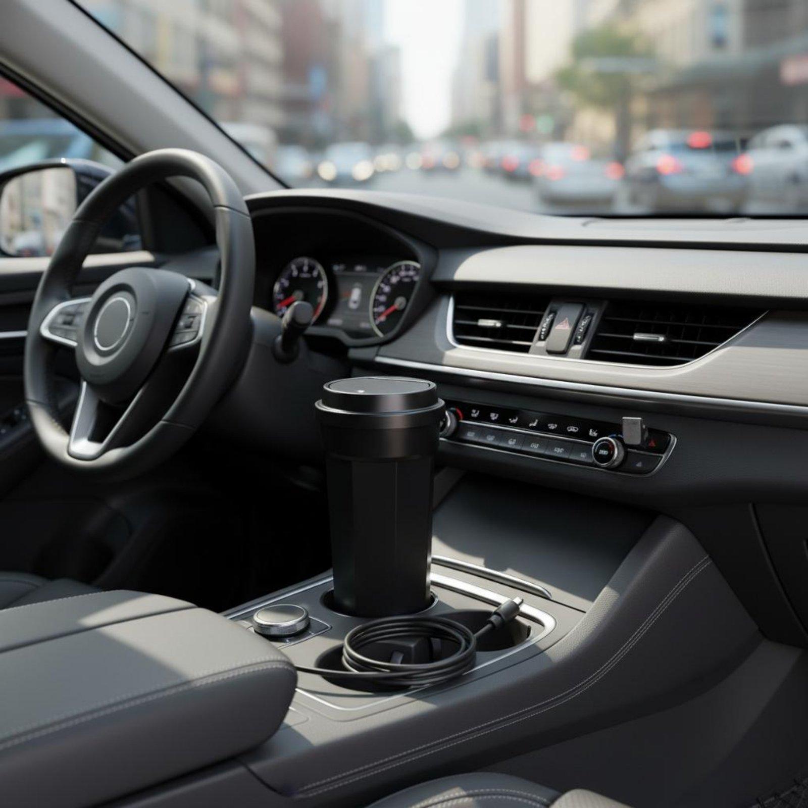 سلة مهملات للسيارة بغطاء، حاوي - مراجعة Waterproof Car Trash Can With Lid وسعره