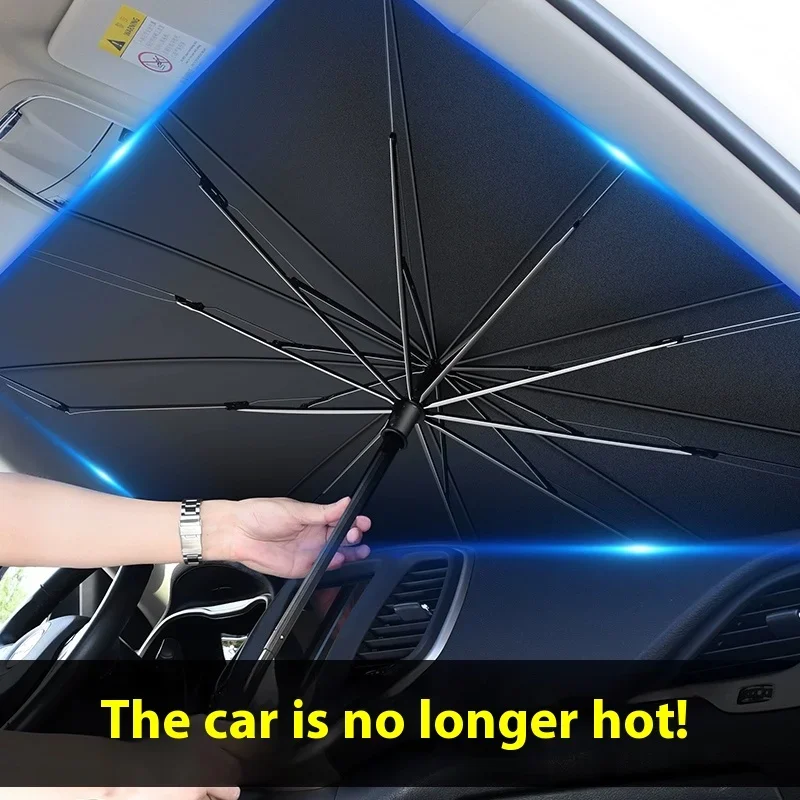 مظلة واقية من الشمس للزجاج الأ - مراجعة Car Sunshade Windshield Umbrella Foldable وسعره