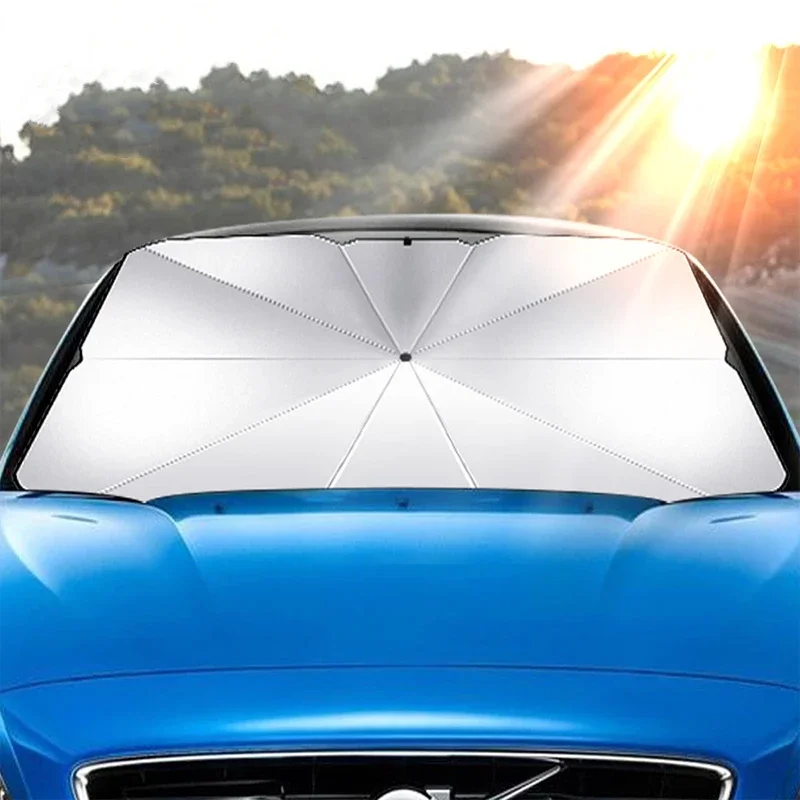 مظلة واقية من الشمس للزجاج الأ - مراجعة Car Sunshade Windshield Umbrella Foldable وسعره