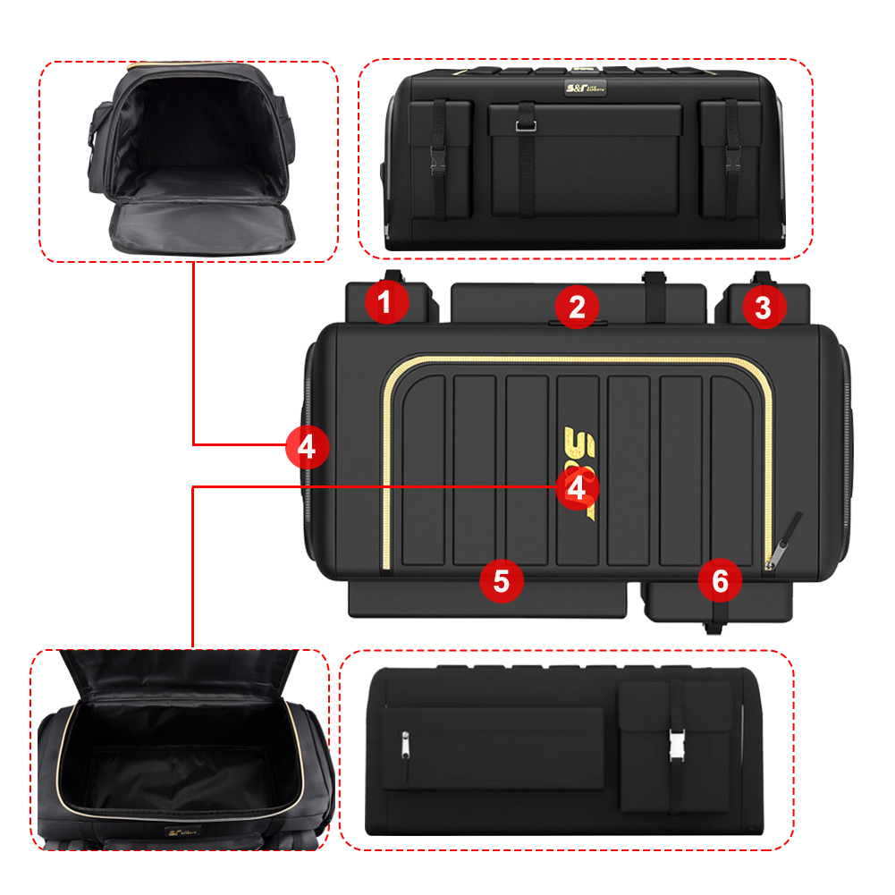العالمي سيارة جذع المنظم 70L ص - مراجعة Car Trunk Organizer Foldable Storage Box وسعره