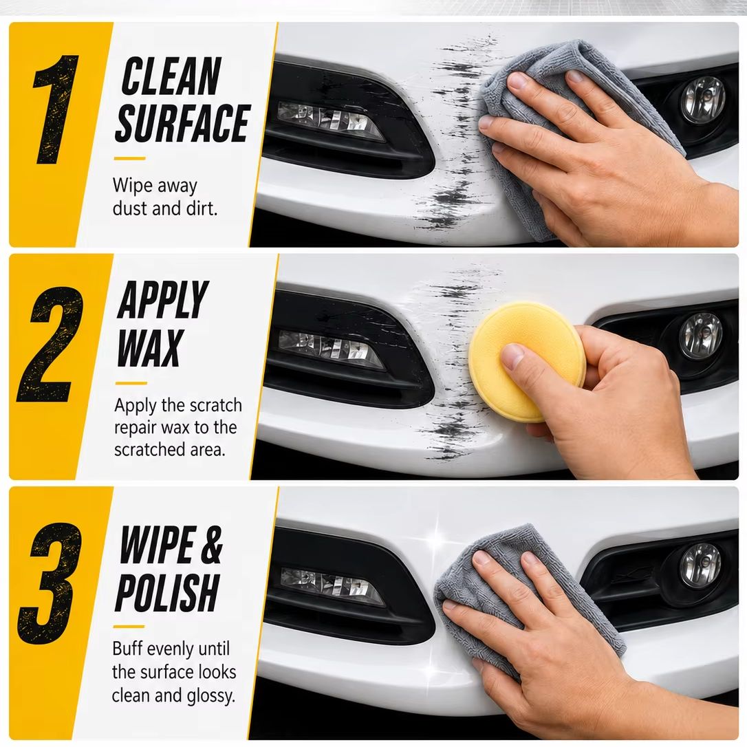 شمع إصلاح الخدوش لصيانة طلاء ا - مراجعة Car Scratch Repair Polishing Wax Paste وسعره
